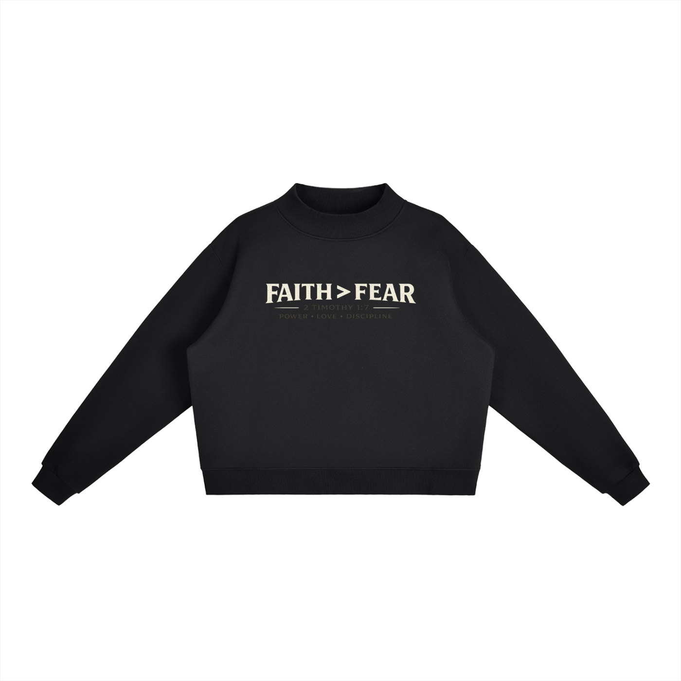 Woman's | Essential Fleece Mock-Neck Crew Sweatshirt