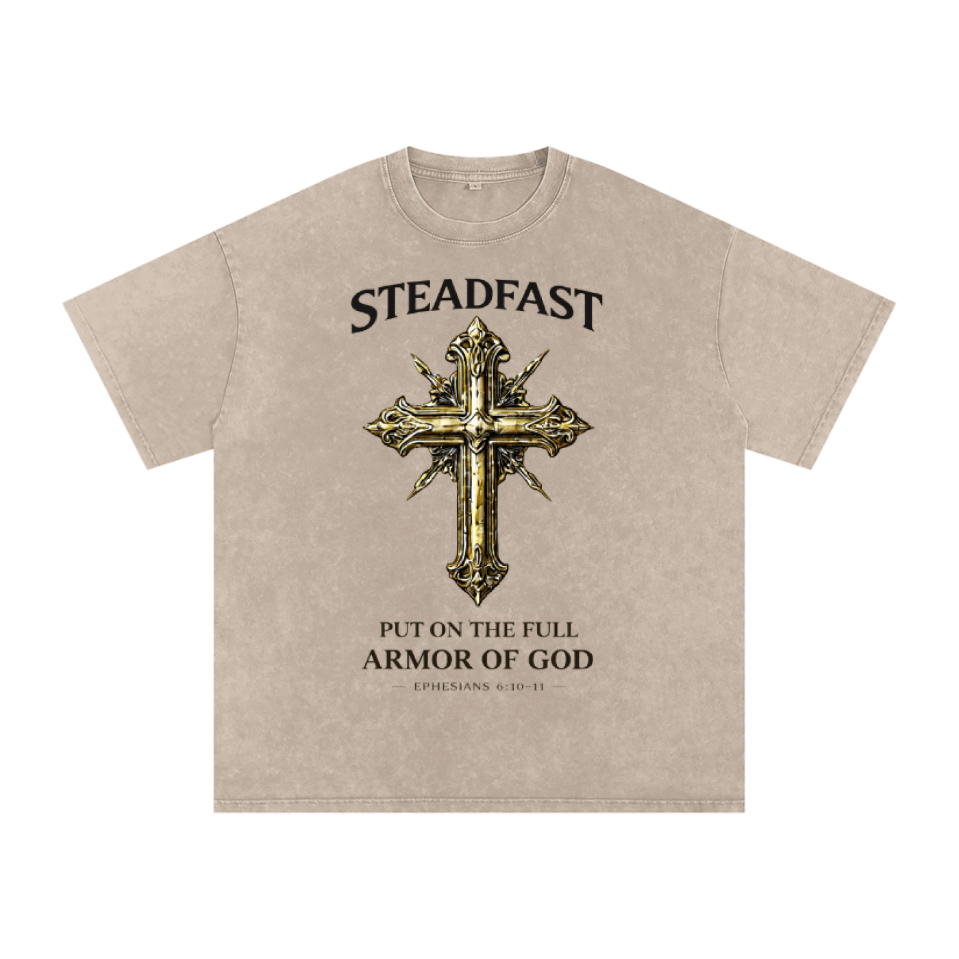 Snow Washed Oversized Cotton T-Shirt