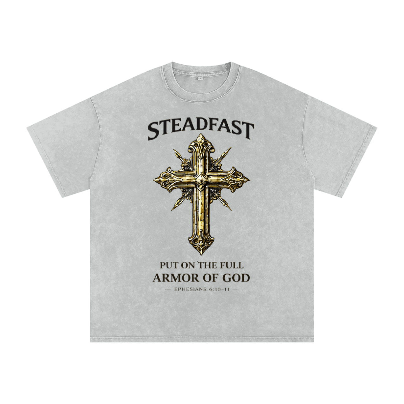 Snow Washed Oversized Cotton T-Shirt