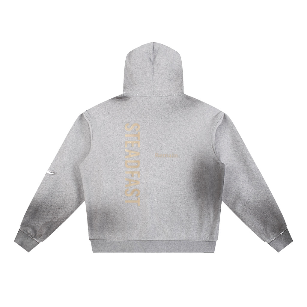 High Quality | Sun Fade Frayed Fleece Hoodie