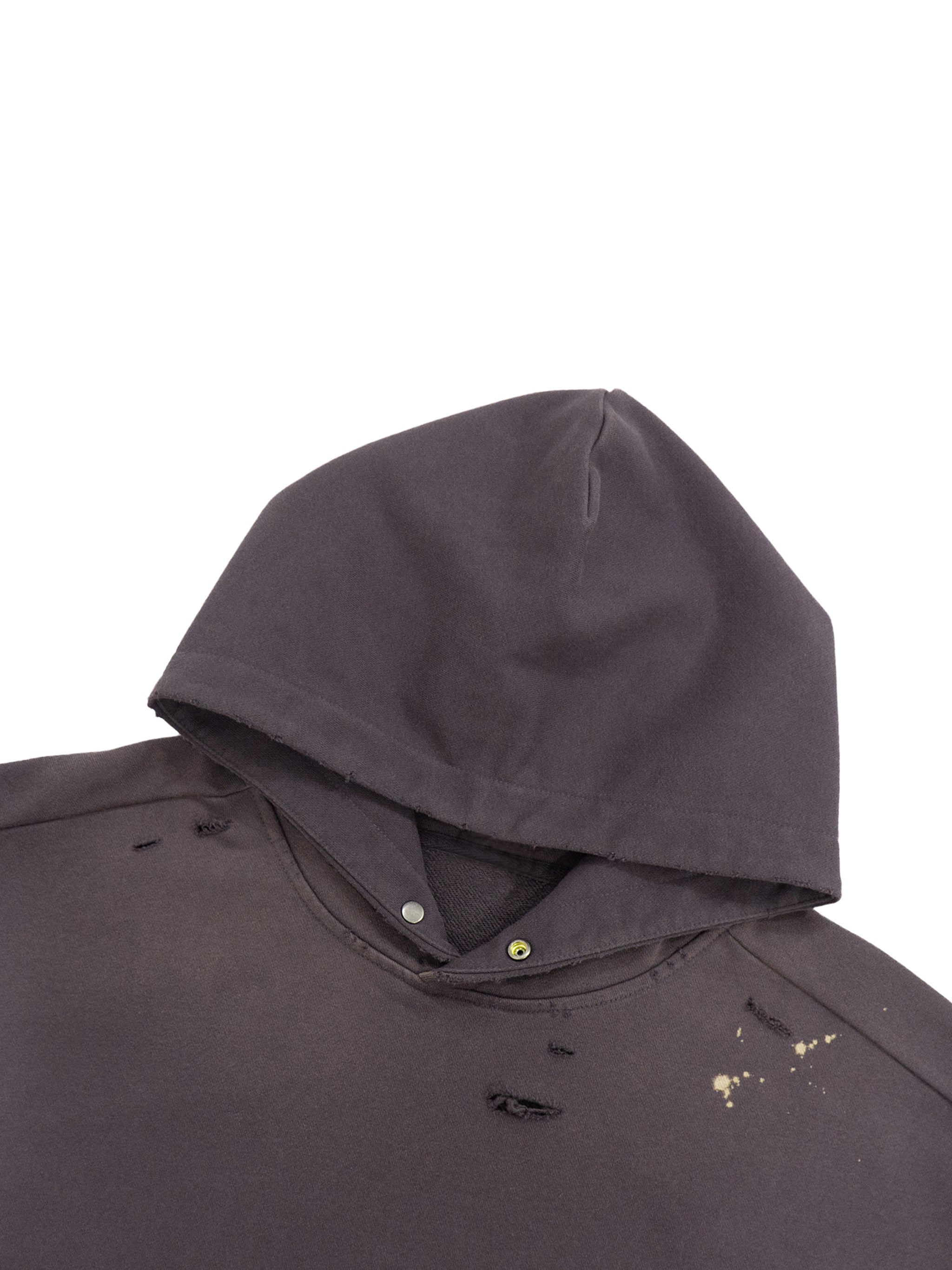 High Quality | Sun Fade Frayed Fleece Hoodie
